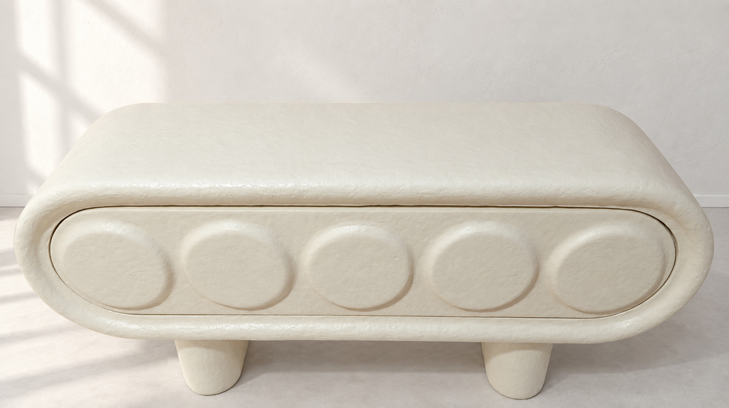 Pill Storage Bench — leg detail