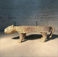Sculptural Leopard Bench