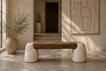 Sculpted Console Bench