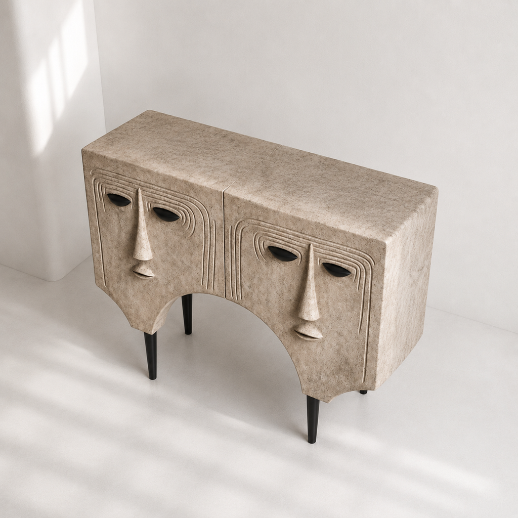 Sculptural Face Console D-1
