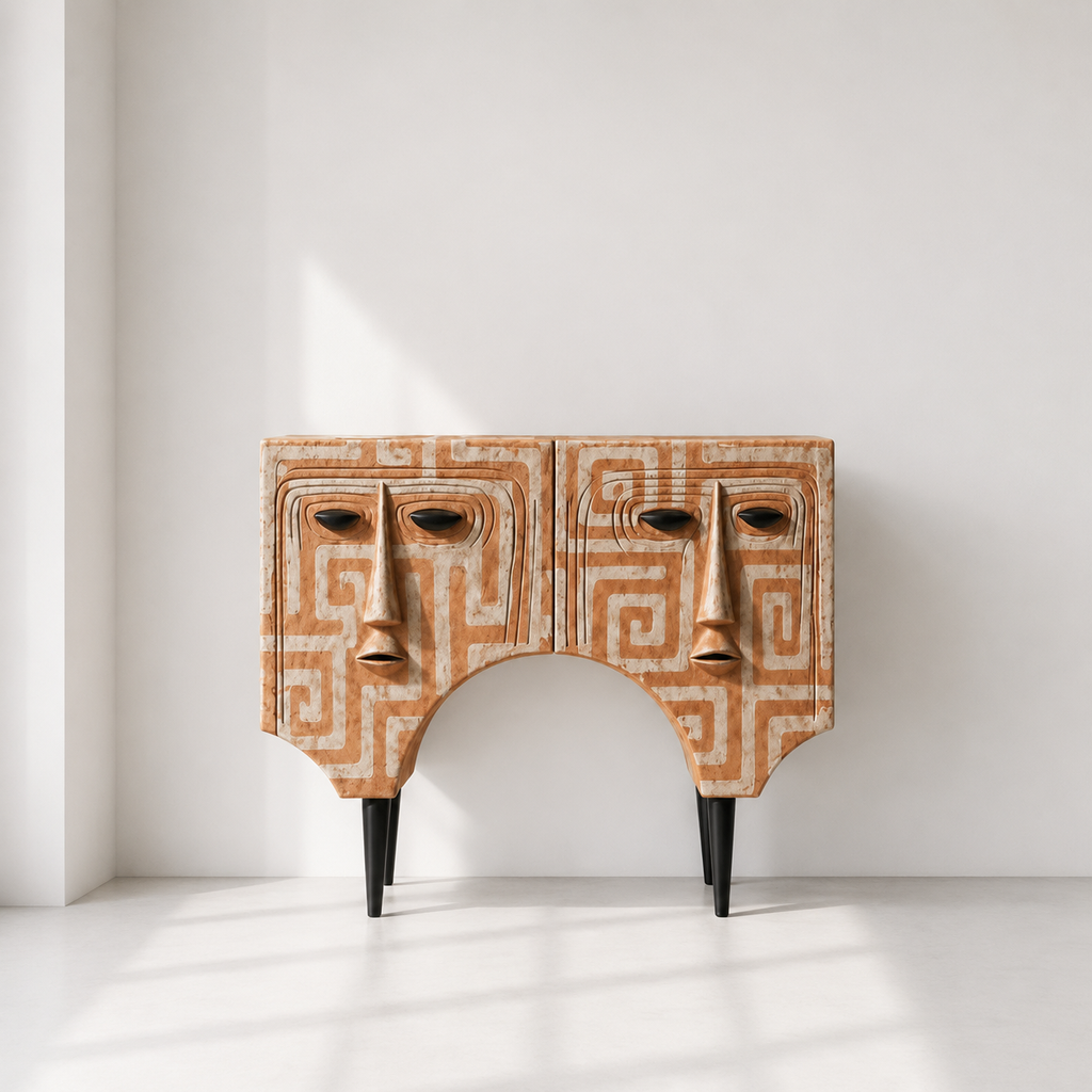 Sculptural Face Console D-2
