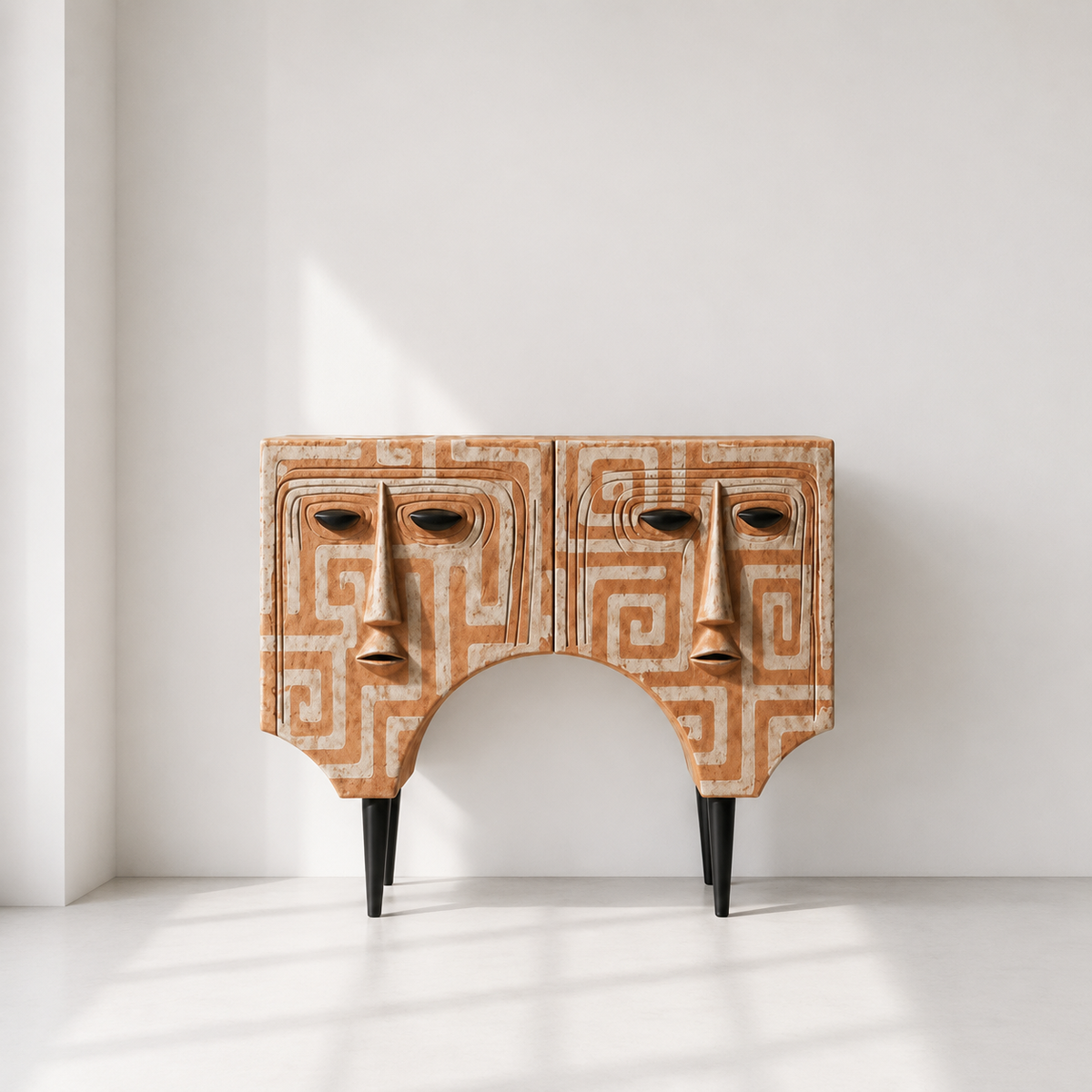 Sculptural Face Console D-2