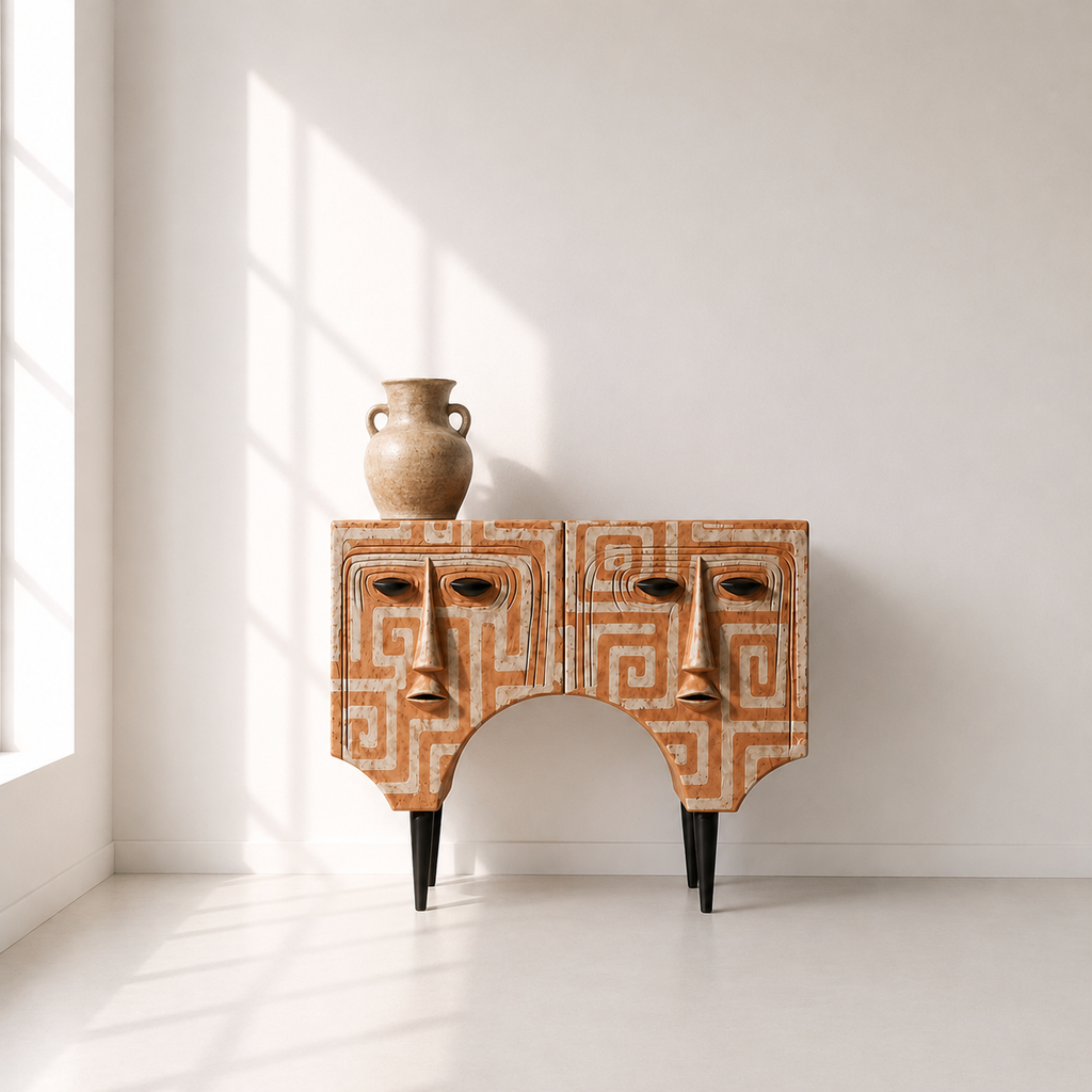 Sculptural Face Console D-2