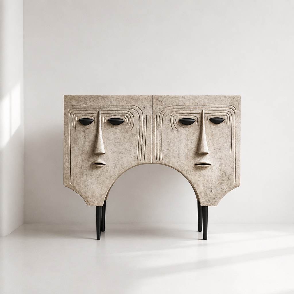 Sculptural Face Console D-1