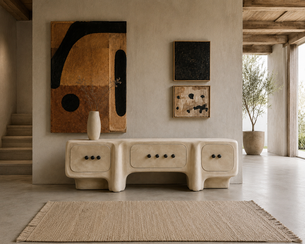 Handmade Wabi Sabi TV Console