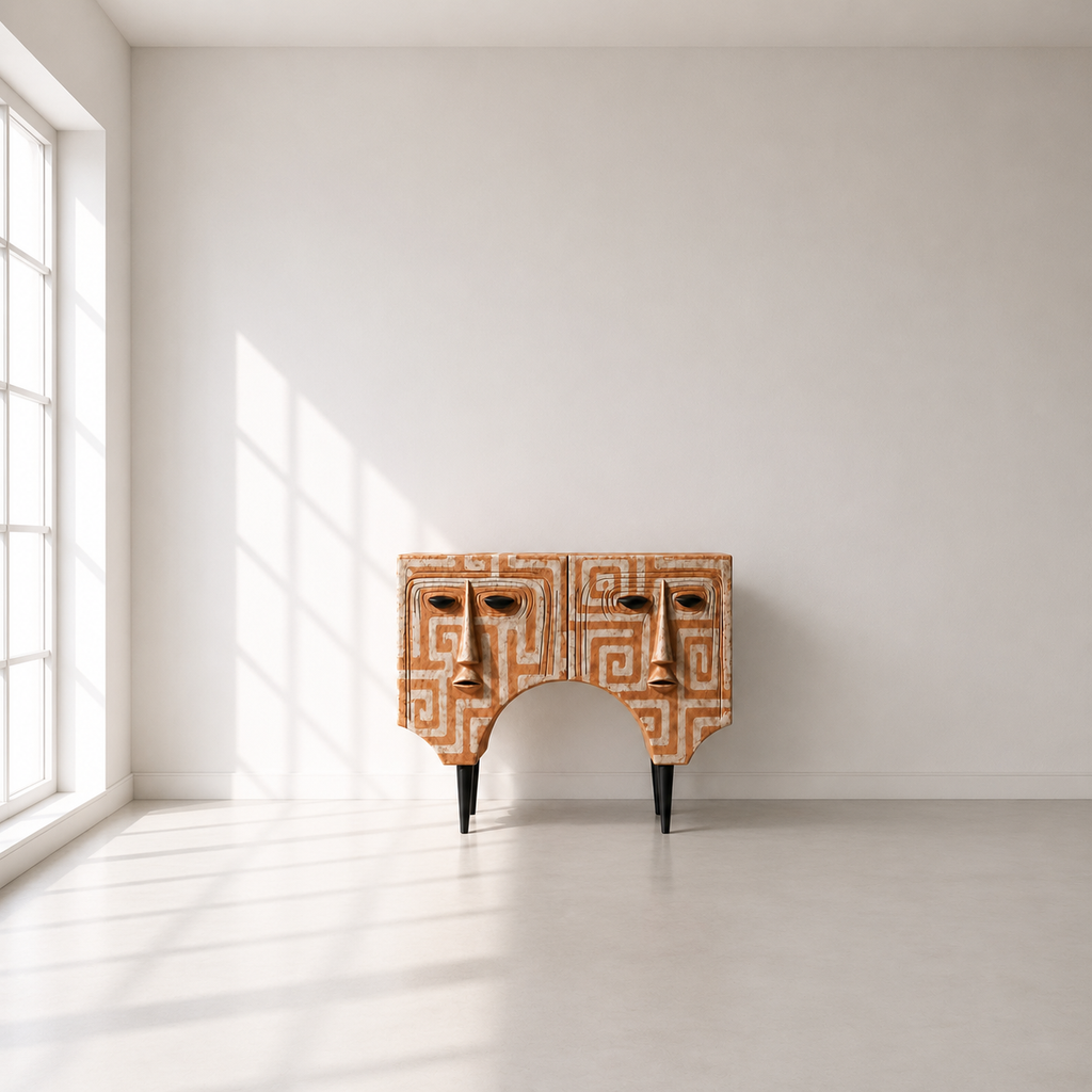 Sculptural Face Console D-2