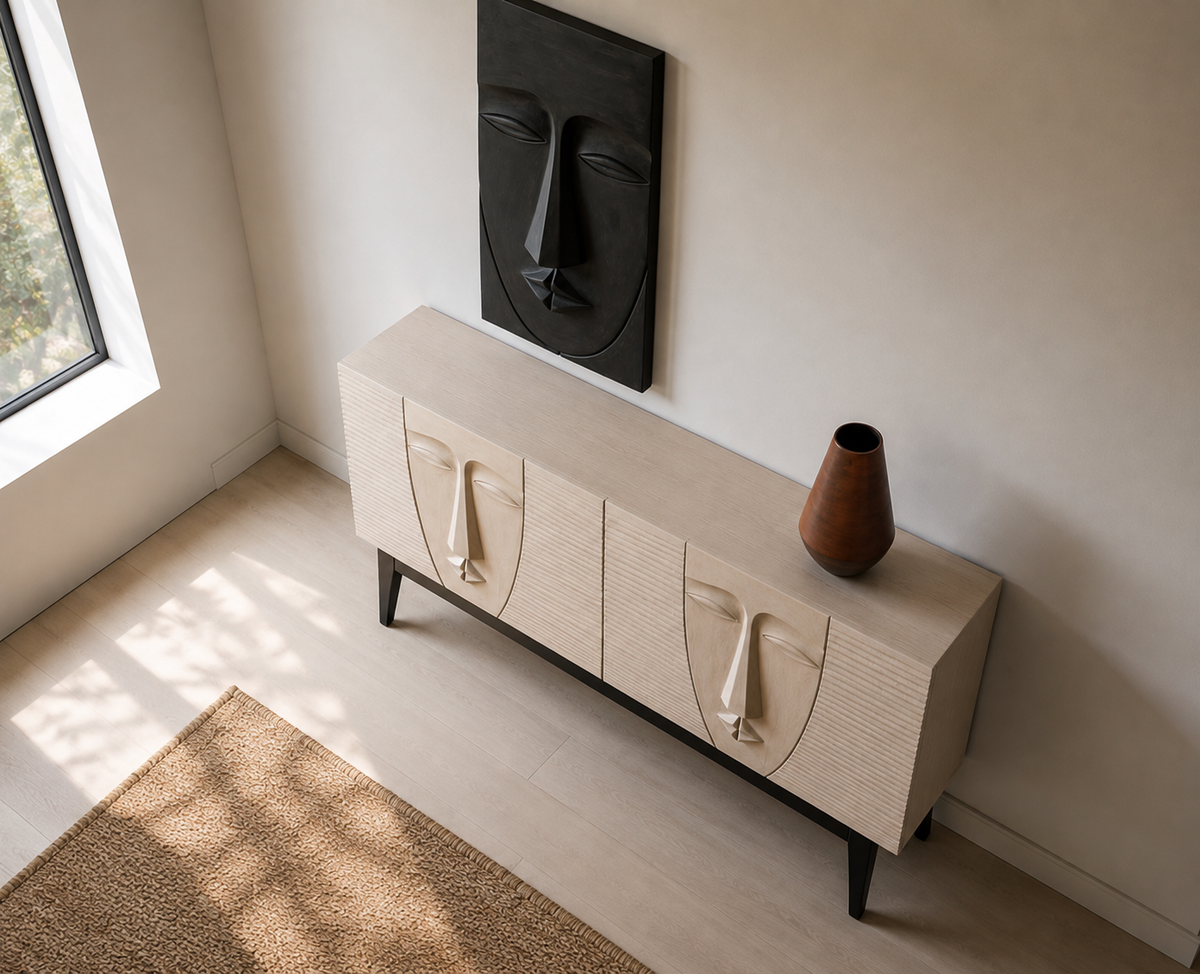 Sculptural Face Cabinet